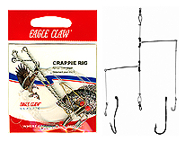 EAGLE CLAW CRAPPIE RIG SIZE 2 GOLD HOOK, Catfish Connection