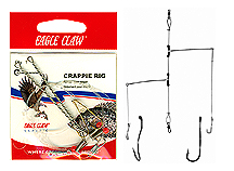 EAGLE CLAW CRAPPIE RIG SIZE 2 GOLD HOOK