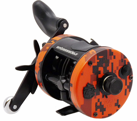 Exclusive Catish Connection Orange Camo Pro Rocket Reel