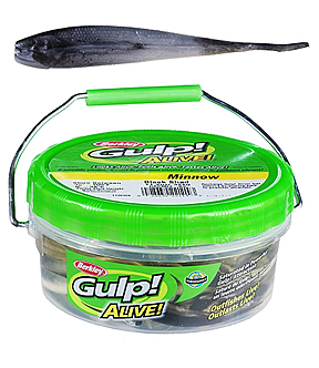 BERKLEY GULP ALIVE 2 1/2in MINNOW BLK SHD