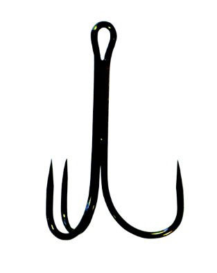 BARBLESS TREBLE HOOK 10/0 12-PAK