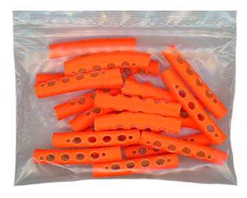 LONG DIP BAIT TUBES 20PAK - ORANGE