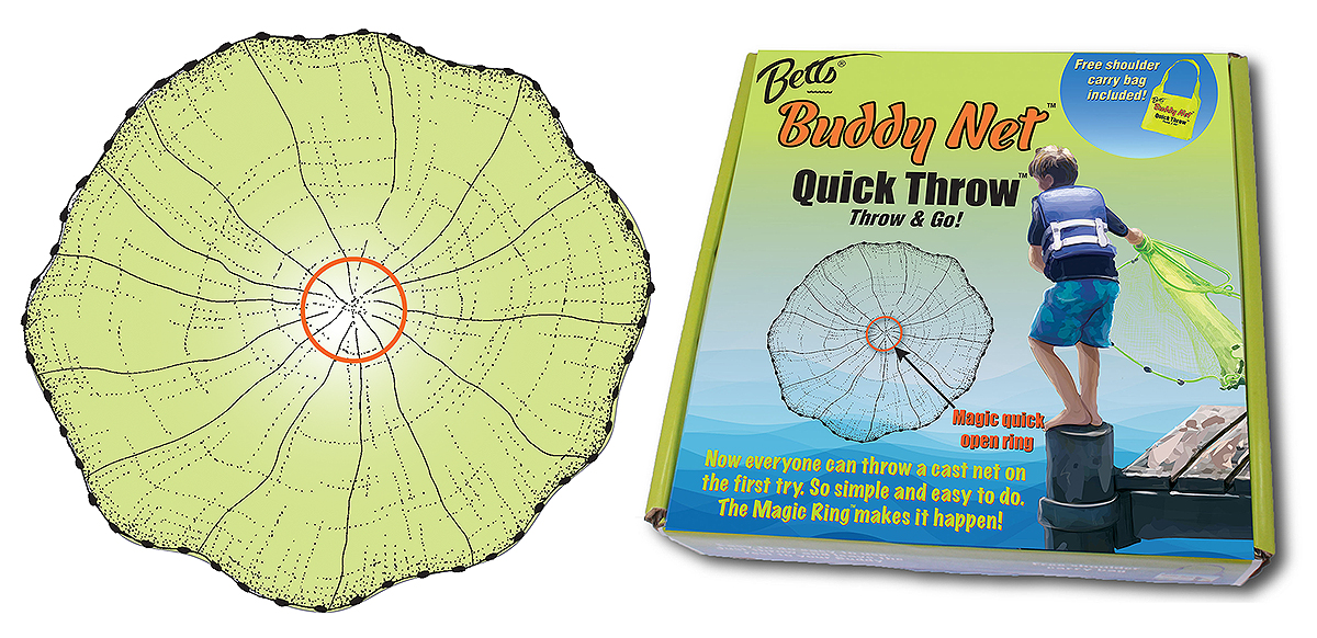 BETTS QUICK THROW CAST NET 3.5ft MONO