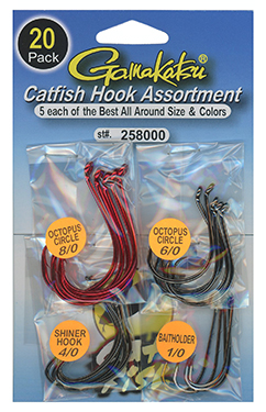 GAMAKATSU CATFISH HOOK ASSORTMENT 20PK, Catfish Connection