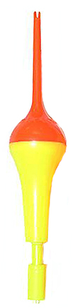 ROCKET BOBBER 6 INCH ORANGE TOP 12-PAK